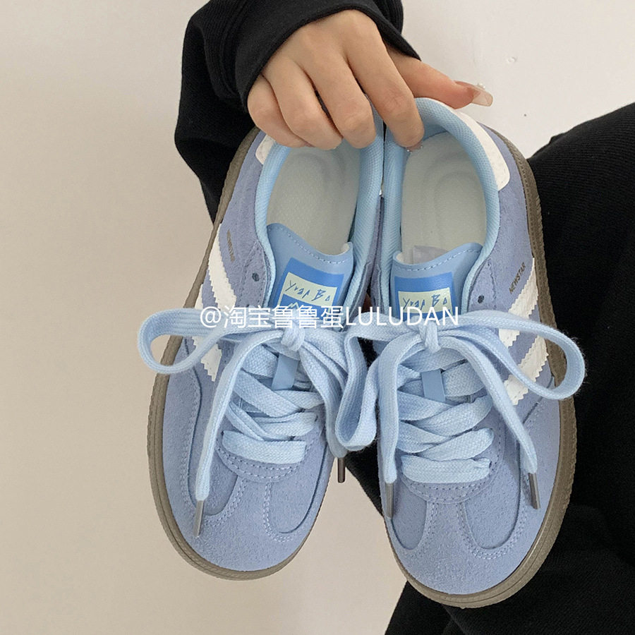 复古德训休闲帆布鞋女2025春秋新款鞋子女时尚ins潮平底运动板鞋,运动鞋new,运动休闲鞋,淘宝优惠券,粉丝福利购,淘宝优惠卷