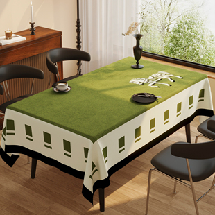 美式桌布定制防水防油防烫餐桌垫布茶几布高级感茶几桌面保护垫