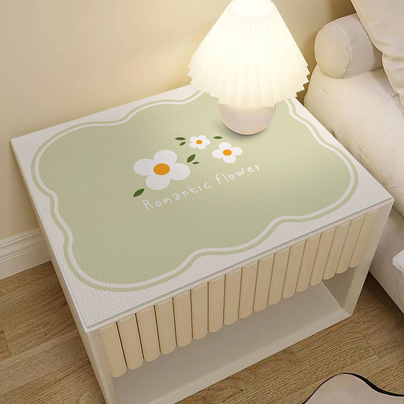 网红清新防水防油床边床头柜保护垫可爱花朵洗衣机防尘盖布可裁剪,居家布艺,床头柜盖布,淘宝优惠券,粉丝福利购,淘宝优惠卷