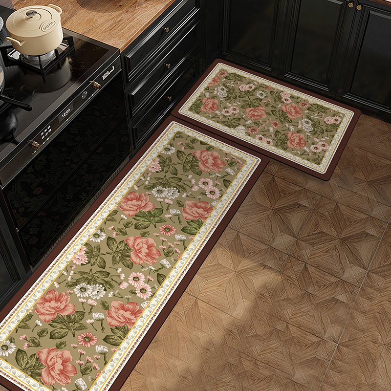厨房防油防水地垫卫生间门口吸水硅藻泥脚垫复古美式门垫防尘地毯,居家布艺,厨房地垫,淘宝优惠券,粉丝福利购,淘宝优惠卷