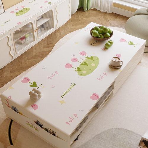 客厅防烫茶几布垫防水棉麻长方形盖布北欧ins奶油风餐桌布台面布