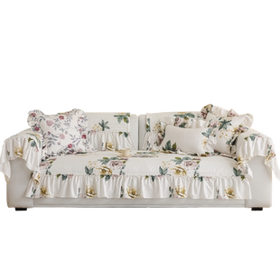 2025新品ins风沙发坐垫美式复古裙摆沙发通用沙发全盖罩盖巾