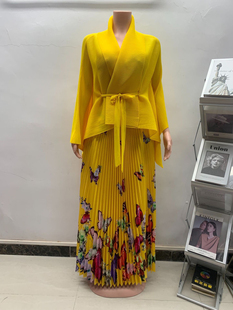 Ins风格中东沙特阿拉伯长袍女长款连衣裙长袖宽松大码女装特价