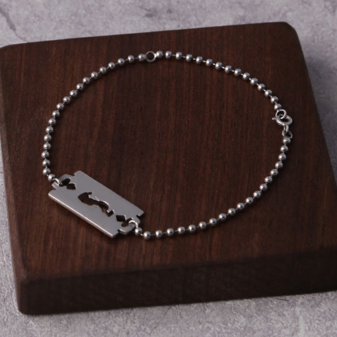 羊羊家925纯银日韩简约复古刀片手链男女个性潮流小众情侣手饰,饰品/流行首饰/时尚饰品新,手链,淘宝优惠券,粉丝福利购,淘宝优惠卷