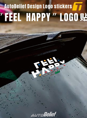 風尚車貼原创Teckwrap秃鹰彩绘车贴及时行乐文字贴大玩具logo贴花