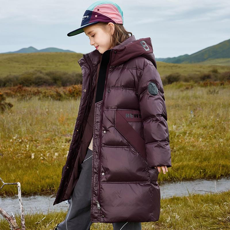 儿童羽绒服女童中长款过膝加厚