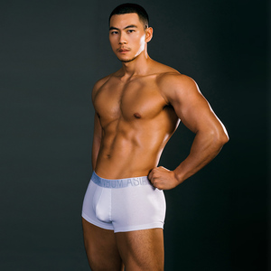 【拍3条69】Asianbum男士中腰内裤四角短裤棉质平角简约纯色潮流