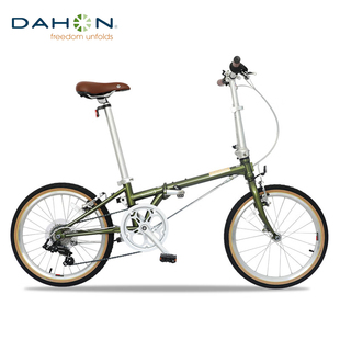 DAHON 大行 折叠车D7复古折叠自行车20英寸7速城市男女休闲单车