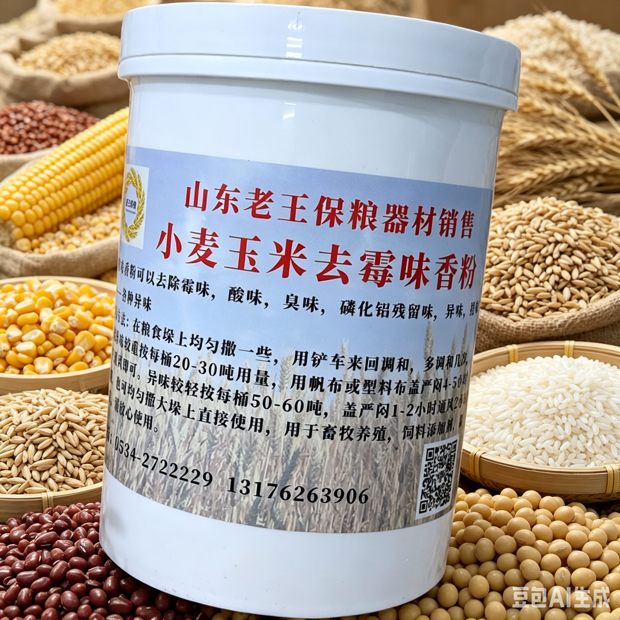 小麦玉米水稻去霉味香粉粮食谷物去味剂