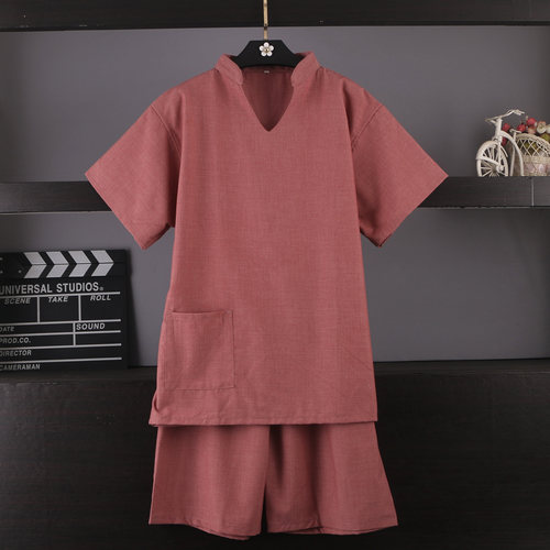 新款高端时尚汗蒸服男女通用大码情侣家居服洗浴中心按摩服