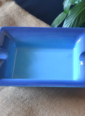 外贸原单尾货陶瓷大号雪茄烟灰缸家用白色简约欧式桌面烟灰缸清仓