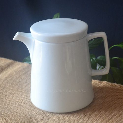 外贸原单尾货新骨瓷滤网清仓茶壶