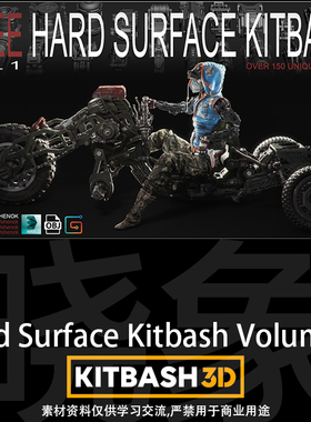硬表面库Hard Surface Kitbash Volume 1