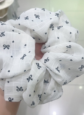韩系小清碎花波点布艺大肠发圈甜美少女马尾丸子头扎发头绳发饰