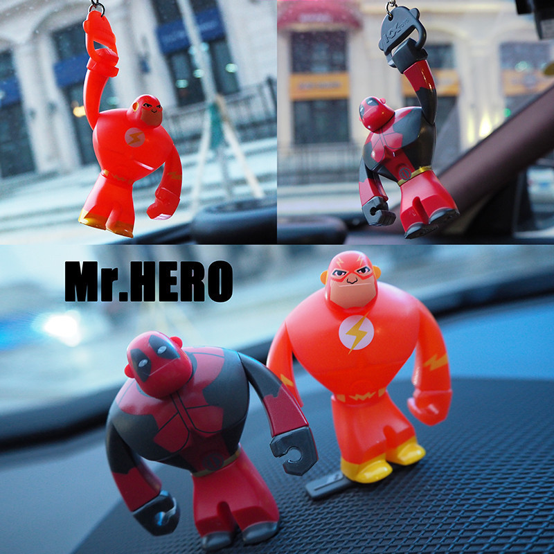 绿巨人钢铁侠超人后视镜拉环挂件