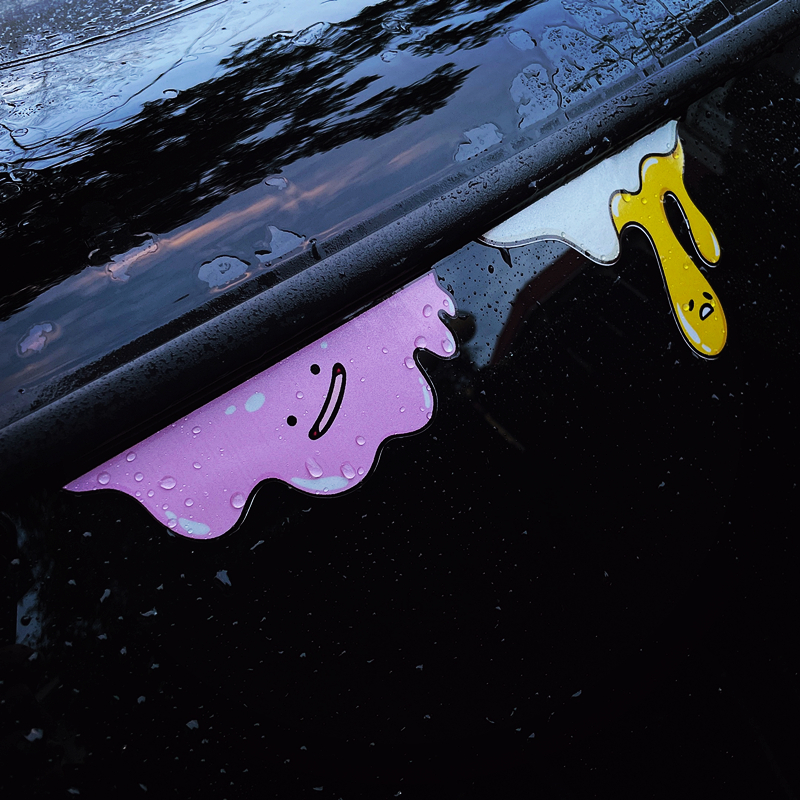 汽车贴纸个性搞笑液体车贴车窗贴车门车身贴机车摩托车电瓶车贴纸