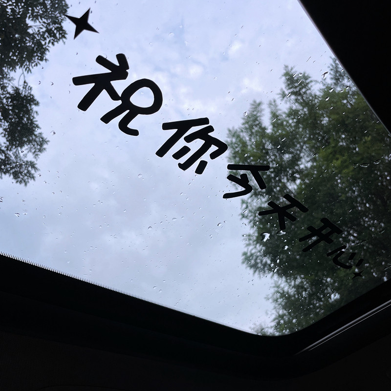 前挡贴后挡风玻璃车装饰