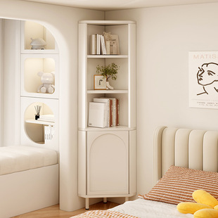 客厅角柜转角置物架家用墙角柜拐角三角柜卧室边角落置物柜收纳柜
