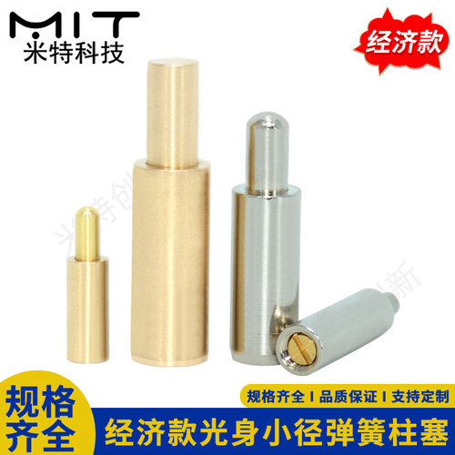MC22-MC26黄铜镀镍小径弹簧柱塞