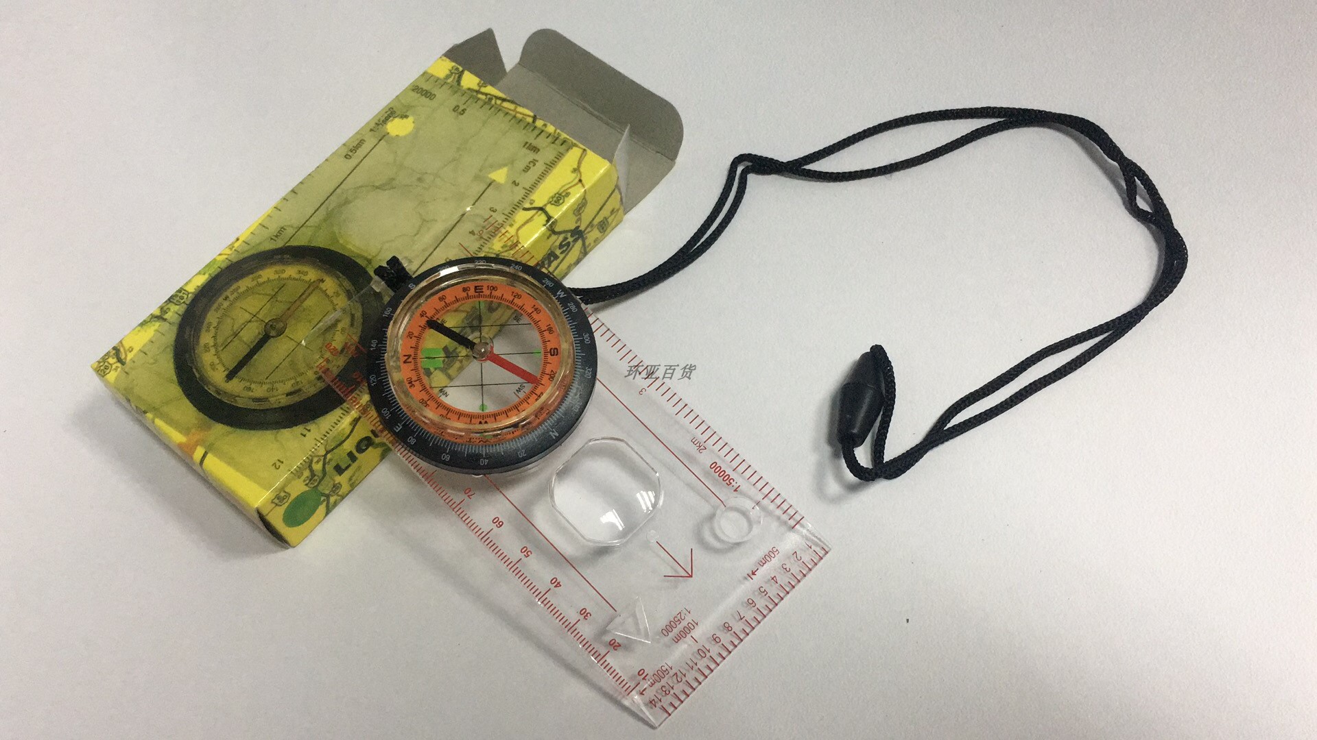 外贸出口专业指北针定向越野指南针儿童户外夜光罗盘学生用高精度