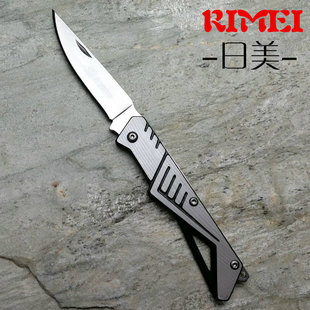 日美不锈钢大号折叠水果刀 便携式水果削皮器小刀瓜果刀