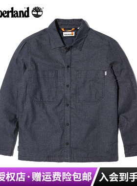 Timberland添柏岚户外运动男装夹棉保暖长袖衬衫棉服外套A6P85
