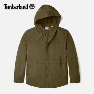 Timberland添柏岚户外男防泼水防风防晒休闲连帽外套夹克|A6KTN