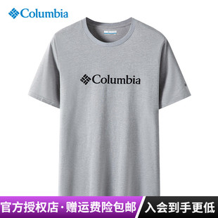2025春夏新款 T恤JE1586 哥伦比亚户外男女棉透气排汗休闲圆领短袖