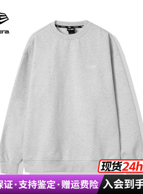 NewEra纽亦华男女款潮流刺绣LOGO绒里休闲圆领套头卫衣12866574