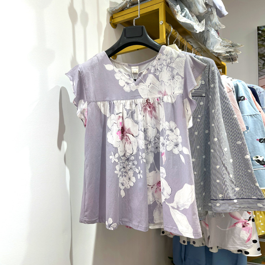 家居服印花长袖家居服睡衣套装