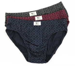 抗菌透气短裤 七匹狼男士 印花男三角裤 纯棉内裤 头 全棉三角内裤