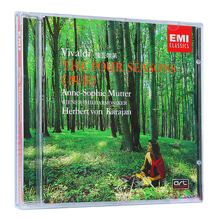正版 卡拉扬指挥维也纳爱乐乐团 穆特 维瓦尔第 四季 CD 古典音乐