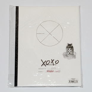 Hugs 歌词册海报 亲亲抱抱 Ver XOXO Album 1st 专辑EXO 正版