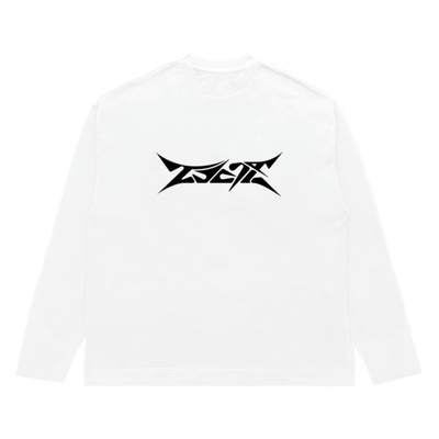 2727WORLD法老同款休闲宽松国潮流基础logo印花纯棉长袖T恤打底衫