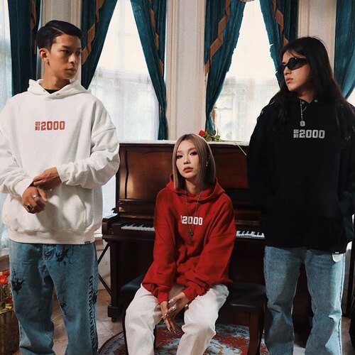 邦BANG x KEY.L刘聪「回到2000」专辑联名连帽卫衣 情侣上衣帽衫