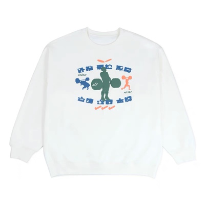 2727WORLD 法老 休闲宽松《健将》圆领套头卫衣LOGO加绒加厚男女