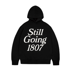 1807 STILLGOING发泡印花连帽卫衣2024秋冬新款宽松休闲情侣上衣