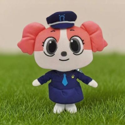 可爱拉布拉多警长狗狗小蝶毛绒玩偶儿童抱枕送男孩女孩生日礼物