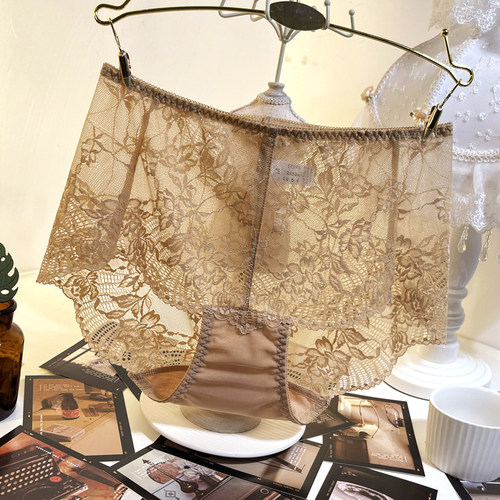 蕾丝性感平角内裤女无痕