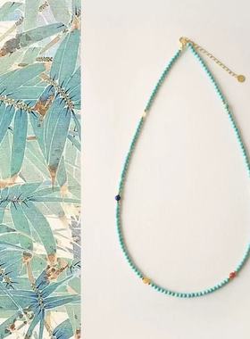 绿松石彩宝高级感锁骨链