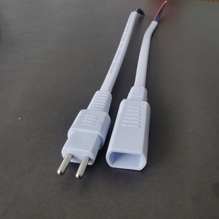 榻榻米对接线头加热垫插头实心针2针接头耐寒电线头纯铜国标线