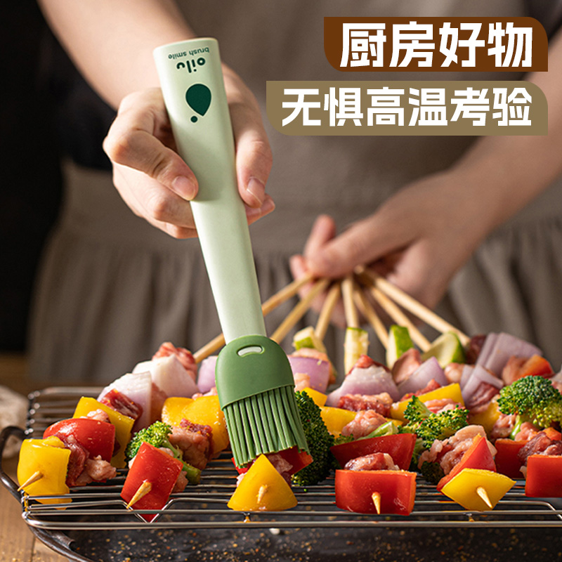油刷家用耐高温烧烤工具用品专用刷油烘焙烙饼用的食品级硅胶刷子