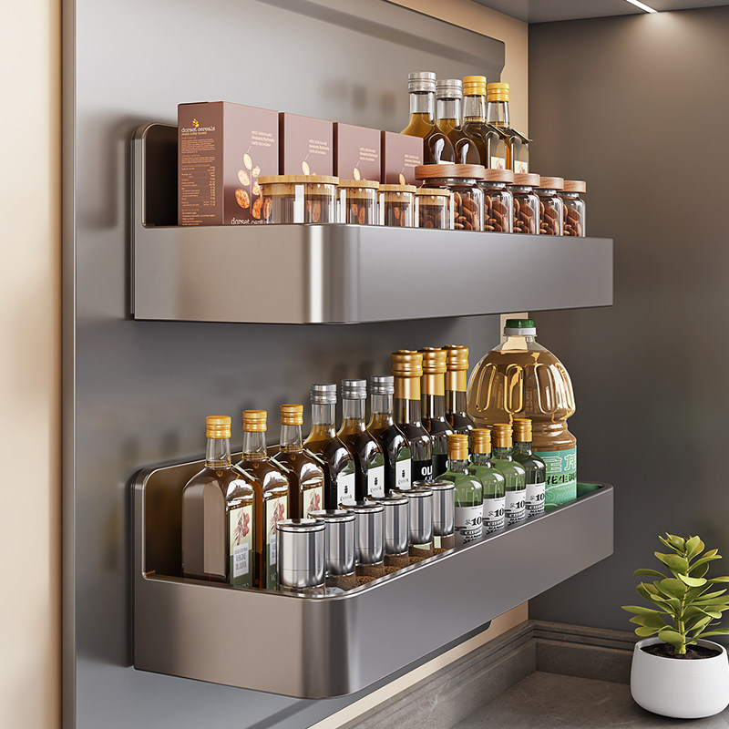 厨房磁吸置物架子调料品收纳家用调味罐油盐酱珐琅板平替磁铁配件,厨房/烹饪用具,厨房置物架/置物柜/角架,淘宝优惠券,粉丝福利购,淘宝优惠卷