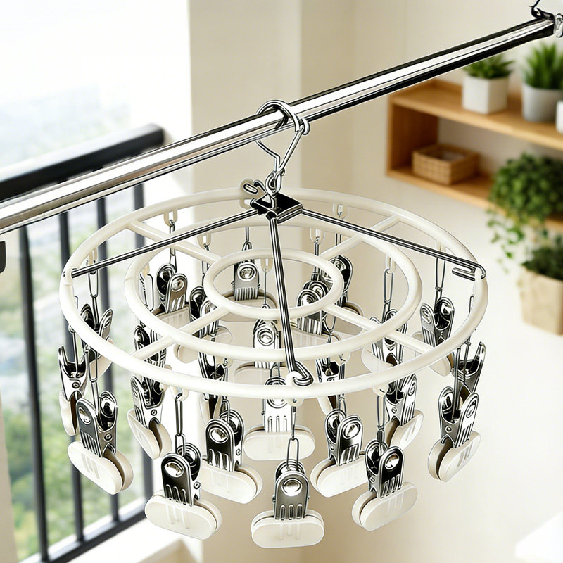 袜子晾衣架无痕多夹子防风挂袜子架多功能内衣裤凉晒阳台家用神器,收纳整理,多夹子晾衣架,淘宝优惠券,粉丝福利购,淘宝优惠卷