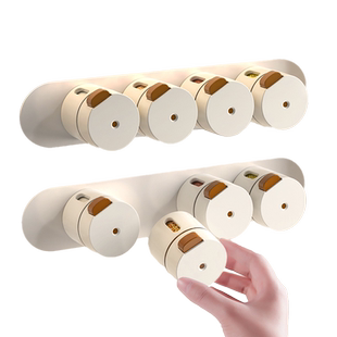 厨房磁吸定量盐罐调料盒壁挂调料罐防潮密封罐家用盐瓶调味罐套装