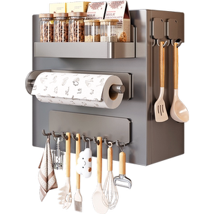 热水器遮挡罩燃气管道遮挡磁吸洞洞板装饰厨房天然气遮丑板置物架