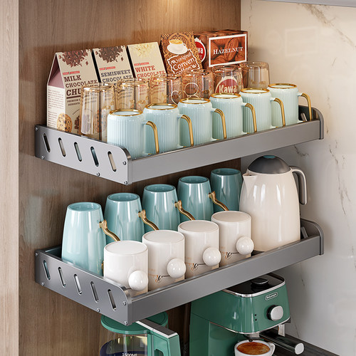 免打孔壁挂大容量杯子架便捷拆洗