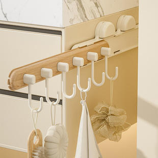 吸盘伸缩缝隙挂钩夹缝收纳厨房门后挂钩式置物架卫生间粘钩免打孔