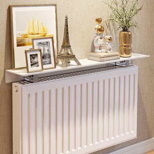 暖气片置物架挡板老式防熏墙上方隔板装饰遮挡罩新款遮丑神器家用