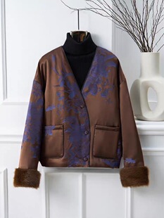 95白鹅绒高货新中式 国风高级感气质外套女高端商场尾货超牛气